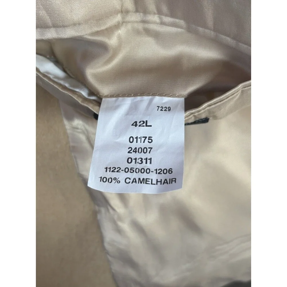 Jos A Bank Blazer 42L 100% Camel Hair Sports Coat Suit Jacket Tan 2 Button